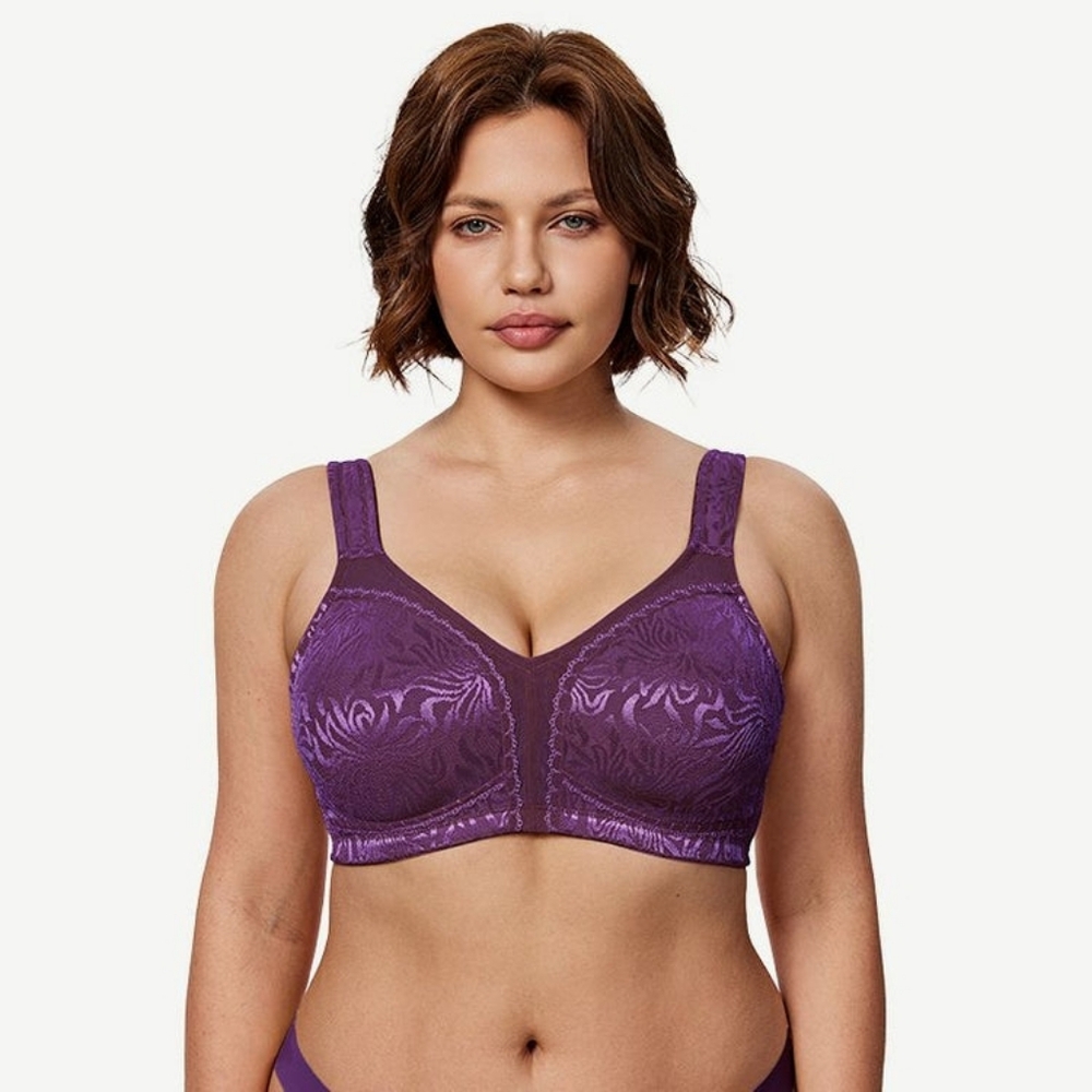 Wingslove Full Coverage Minimizer Bra Wire-free, Purple